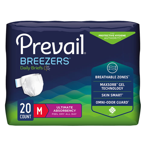 Prevail Breezers Adult Incontinence Briefs