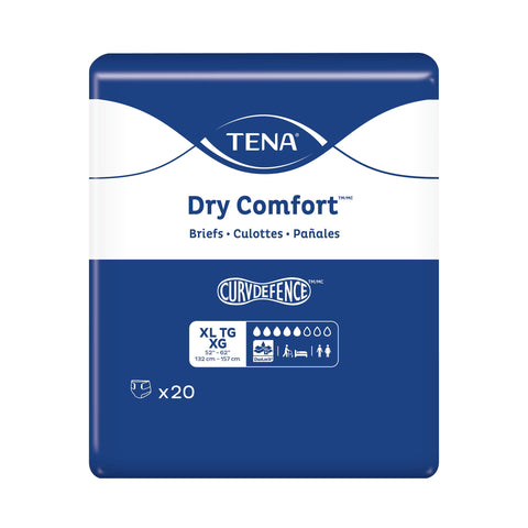 TENA Dry Comfort Incontinence Adult Briefs