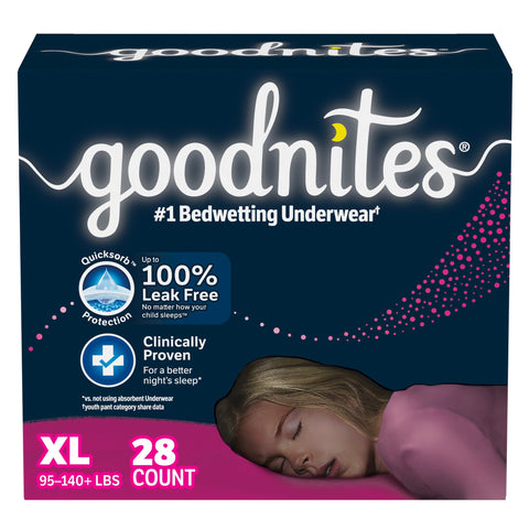GoodNites NightTime Underwear for Girls