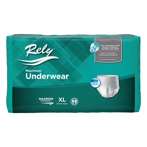 UNDERWEAR, RELY MAXIMUM PROT MAXIMUM PROT MED