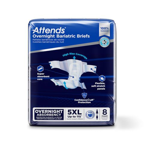 Attends Overnight Bariatric Adult Incontinence Briefs