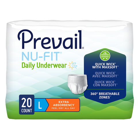 Prevail Nu-Fit Daily Adult Incontinence Pull-Up Underwear