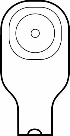 Premier™ Flextend™ 8642 1-Piece Colostomy Pouch, Pre-cut to Fit Stoma