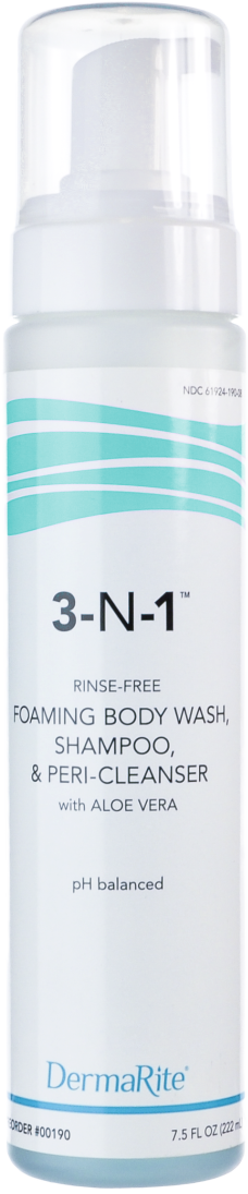 DermaRite 3-N-1 Cleansing Foam Body Wash