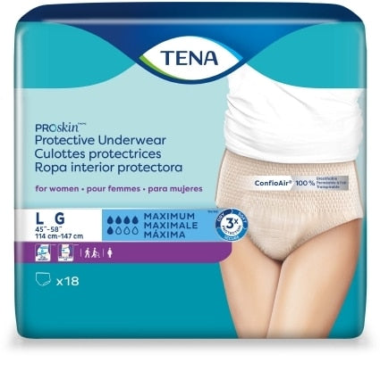 TENA ProSkin Protective Incontinence Underwear for Women, Maximum Absorbency