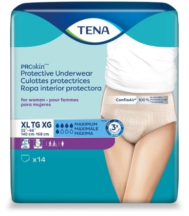 TENA ProSkin Protective Incontinence Underwear for Women, Maximum Absorbency