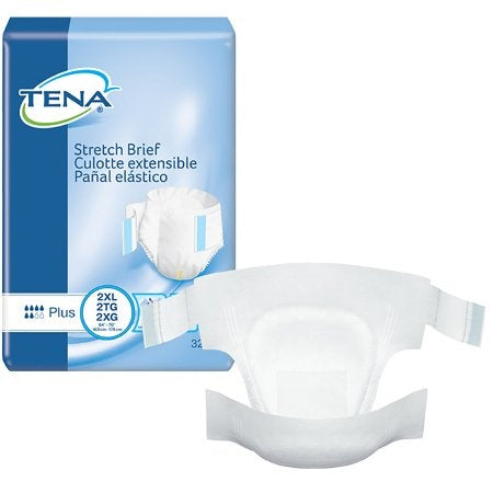 TENA Stretch Plus Incontinence Adult Diapers, Moderate Absorbency