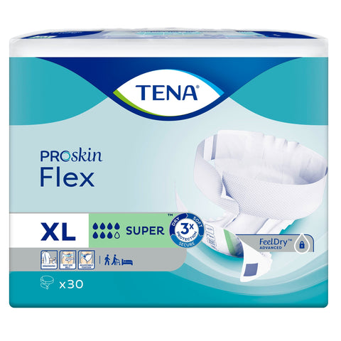 TENA ProSkin Flex Super Adult Diapers, Maximum Absorbency