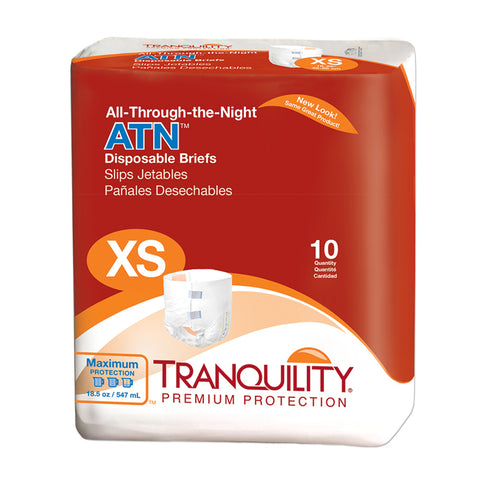 Tranquility Adult Diapers with Tabs Disposable All-Through-The-Night, Maximum