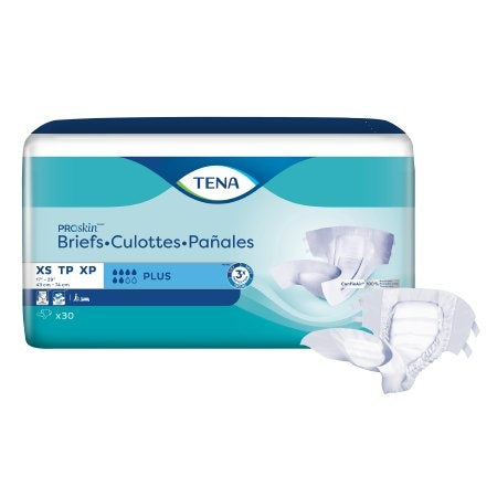 TENA ProSkin Plus Extra Small Incontinence Adult Diapers, Ultra Absorbency