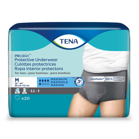 TENA ProSkin Protective Incontinence Underwear for Men, Maximum Absorbency