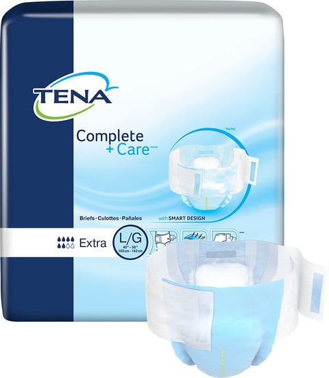 TENA Complete +Care Incontinence Adult Diapers, Moderate Absorbency