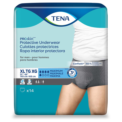 TENA ProSkin Protective Incontinence Underwear for Men, Maximum Absorbency