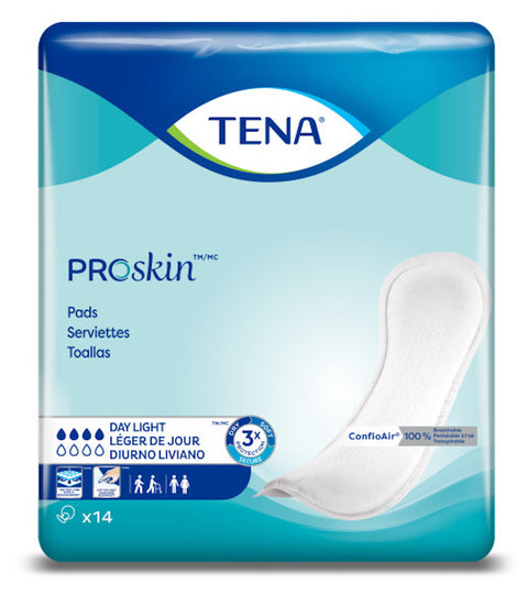 TENA Day Light 2 Piece Heavy Incontinence Pad, Light Absorbency