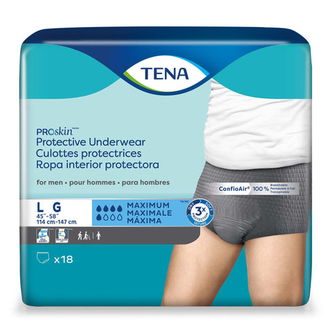 TENA ProSkin Protective Incontinence Underwear for Men, Maximum Absorbency