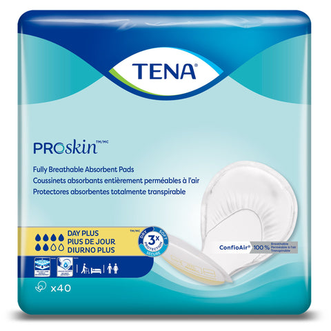TenaÂ® Day Plusâ„¢ Fully Breathable Absorbent Incontinence Pad