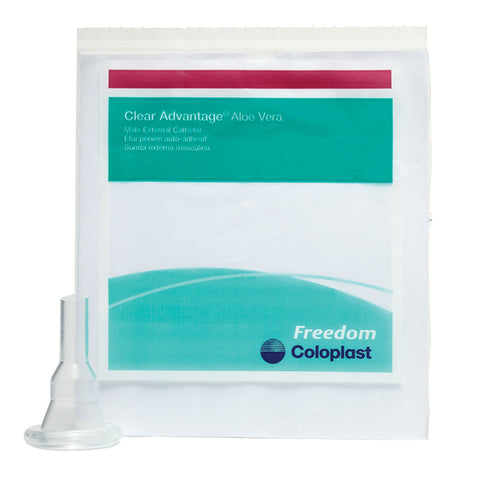 Coloplast Freedom Clear Vinyl Self-Adhesive Male External Catheter