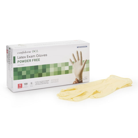 McKesson Confiderm DCL Latex Exam Gloves, Powder Free