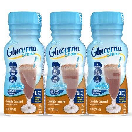 Glucerna Ready to Use Oral Supplement Shake, Bottle, Chocolate Caramel Flavor, 8 oz.