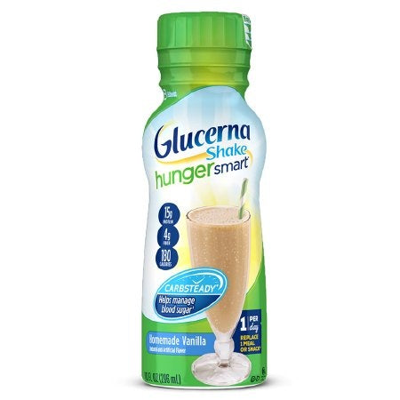 Glucerna Ready to Use Hunger Smart Oral Supplement, Creamy Strawberry Flavor, 10 oz., Bottle