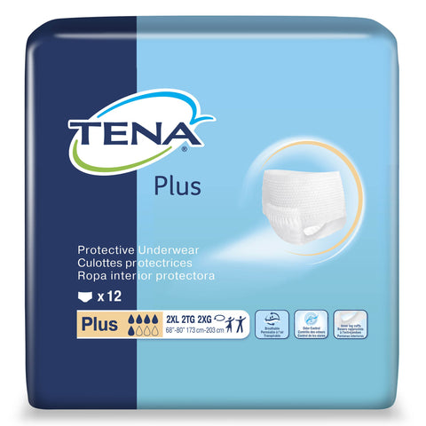 TENA Plus Protective Incontinence Underwear, Moderate Absorbency