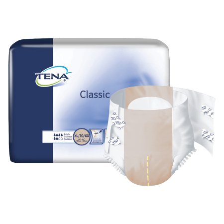 TENA Classic Unisex Adult Disposable Diaper, Moderate Absorbency