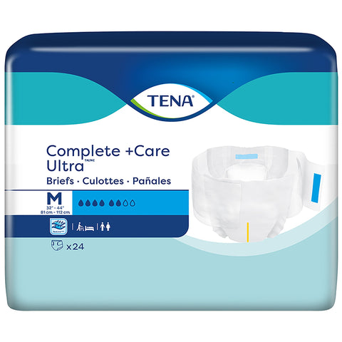 TENA Complete + Care Ultra Unisex Adult Disposable Diaper, Moderate Absorbency