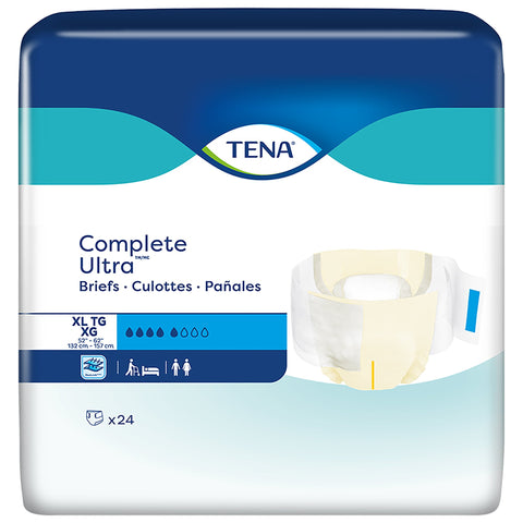 TENA Complete Ultra Unisex Adult Disposable Diaper, Moderate Absorbency