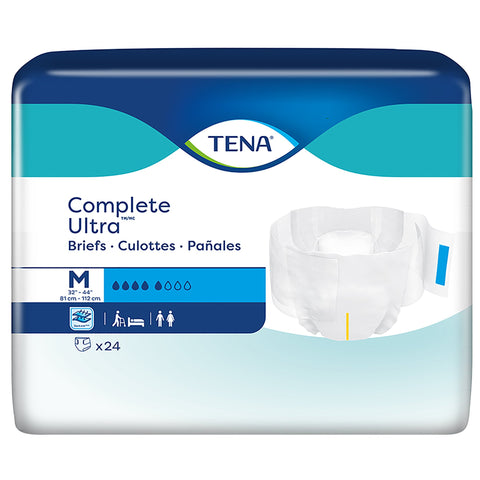 TENA Complete Ultra Unisex Adult Disposable Diaper, Moderate Absorbency