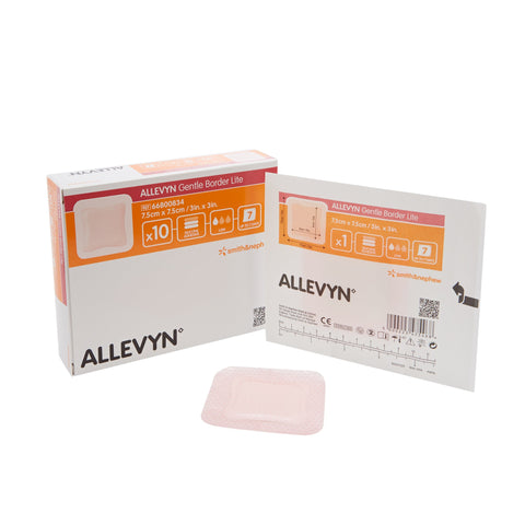 Allevyn Gentle Border Lite Silicone Gel Adhesive, 3" X 3"