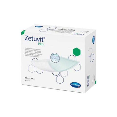 Zetuvit Plus Super Absorbent Dressing, 4 X 4"