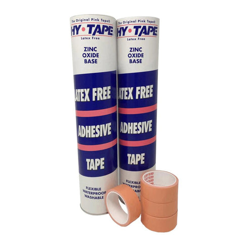 Hy-Tape Latex Free Zinc Oxide-Base Adhesive Tape, Waterproof, 1/2" X 5 yds