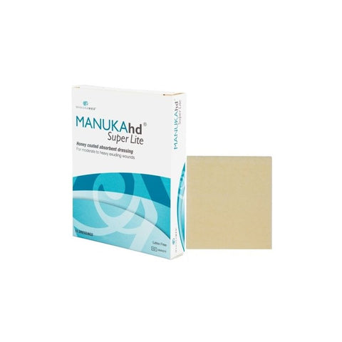 MANUKAhd Super Lite Honey Coated Absorbent Dressing, 4 X 5"