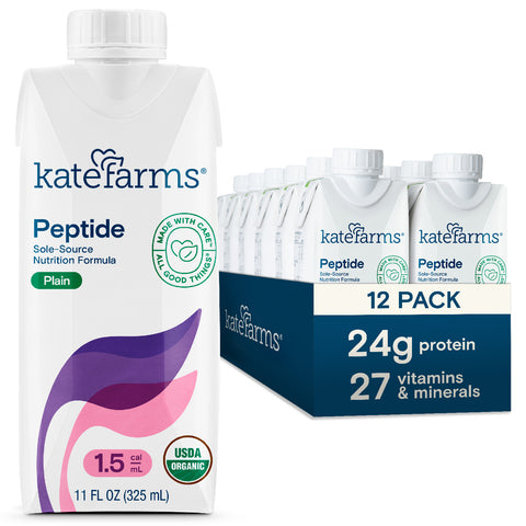 Kate Farms Peptide 1.5 Sole-Source Nutrition Formula, Plain, 11 oz.