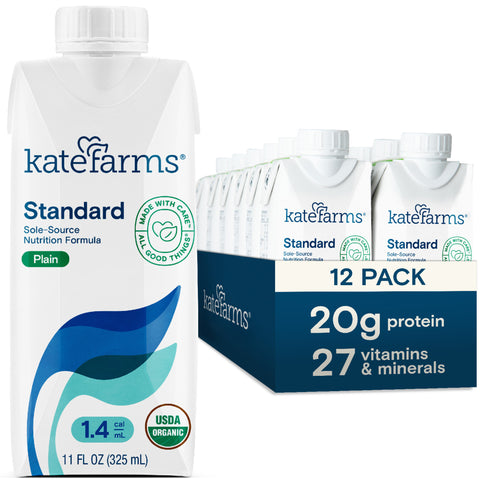 Kate Farms Standard 1.4 Sole-Source Nutrition Formula, Plain, 11 oz.