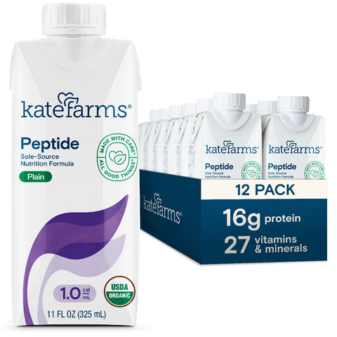 Kate Farms Peptide 1.0 Sole-Source Nutrition, Plain, 11 oz.