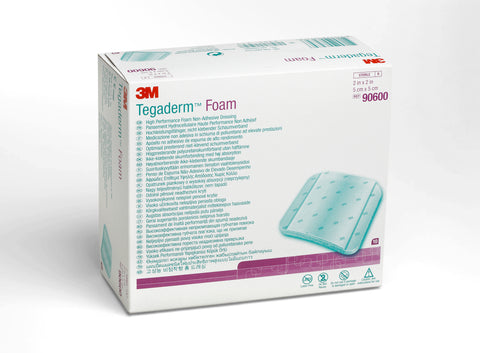 3M Tegaderm Foam High Performance Foam Non-Adhesive Dressing, 2 X 2"