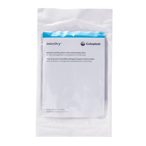 Coloplast Interdry Ag Textile With Antimicrobial Silver Complex, 10 X 36"