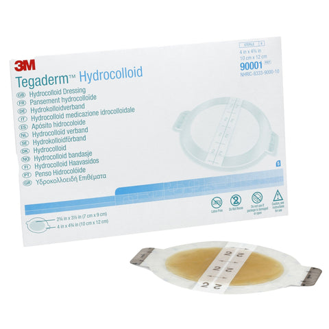 3M Tegaderm Hydrocolloid Dressing, 4 X 4.75"