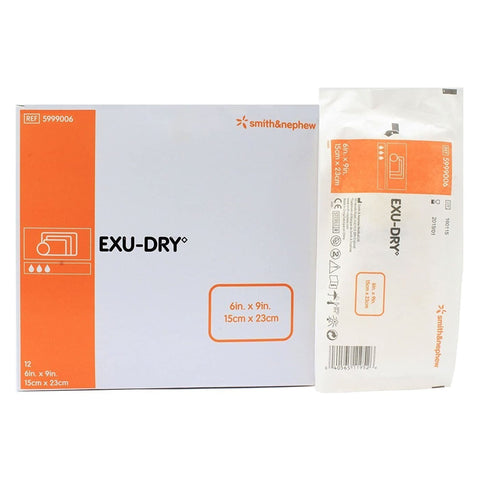 Smith & Nephew Exu-Dry Anti-Shear Absorbent Dressing, 6 X 9"