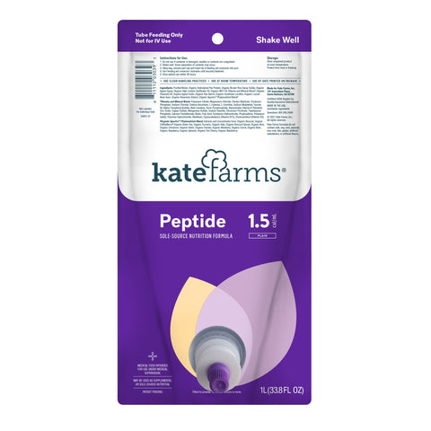 Kate Farms Peptide 1.5 Closed System Tube Feeding Formula, 1000 mL