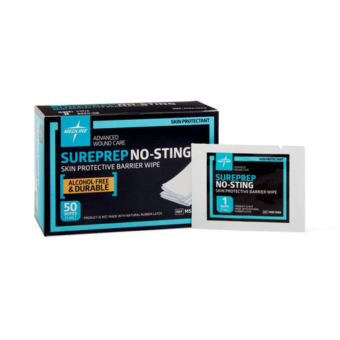 Medline Sureprep No-Sting Protective Wipes