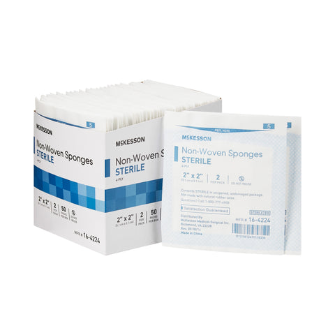 McKesson Sterile Nonwoven Sponge, 4-Ply