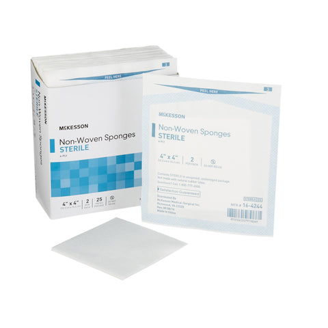 McKesson Sterile Nonwoven Sponge, 4-Ply