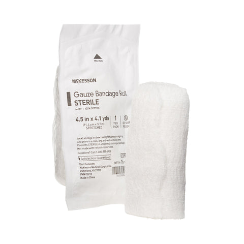 McKesson Sterile Fluff Bandage Roll, 6-Ply