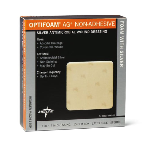 Optifoam Ag+ Non-Adhesive Silver Antimicrobial Wound Dressing