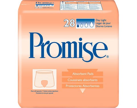 Tena Promise Day Light Absorbent Pads, Moderate Absorbency