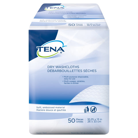 TENA Dry Disposable Washcloths
