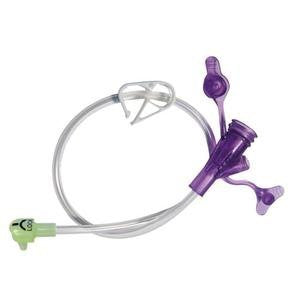 Mini ONE Right Angle Connector with Y-Port, Purple, 12"