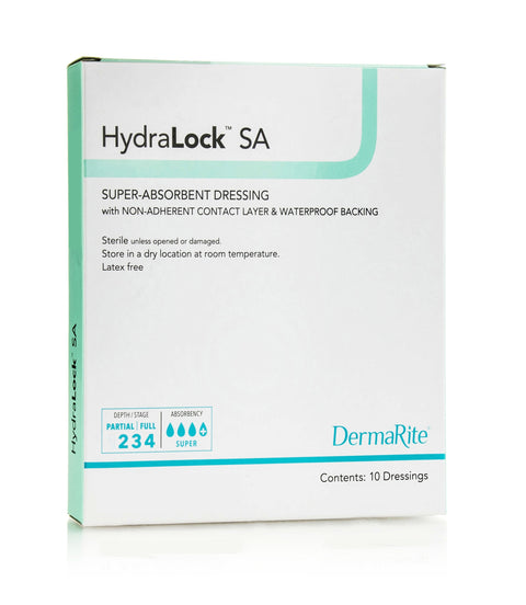 DermaRite HydraLock SA Super Absorbent Dressing